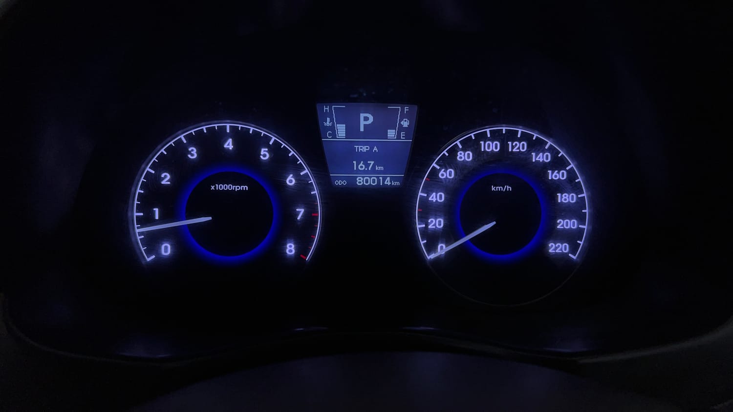 Used 2013 Hyundai Verna Fluidic 1.6 VTVT SX Opt AT Petrol Automatic interior CLUSTERMETER VIEW