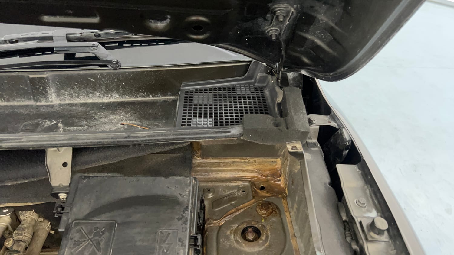 Used 2018 Renault Kwid RXL Petrol Manual engine ENGINE LEFT SIDE HINGE & APRON VIEW