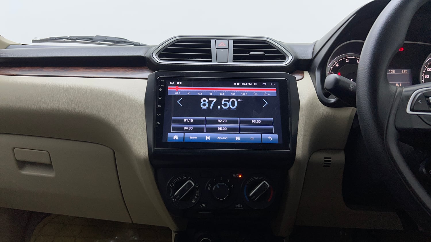 Used 2018 Maruti Suzuki Dzire VXi AMT Petrol Automatic interior MUSIC SYSTEM & AC CONTROL VIEW