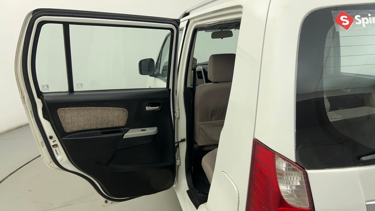 Used 2015 Maruti Suzuki Wagon R VXI Petrol Manual interior LEFT REAR DOOR OPEN VIEW