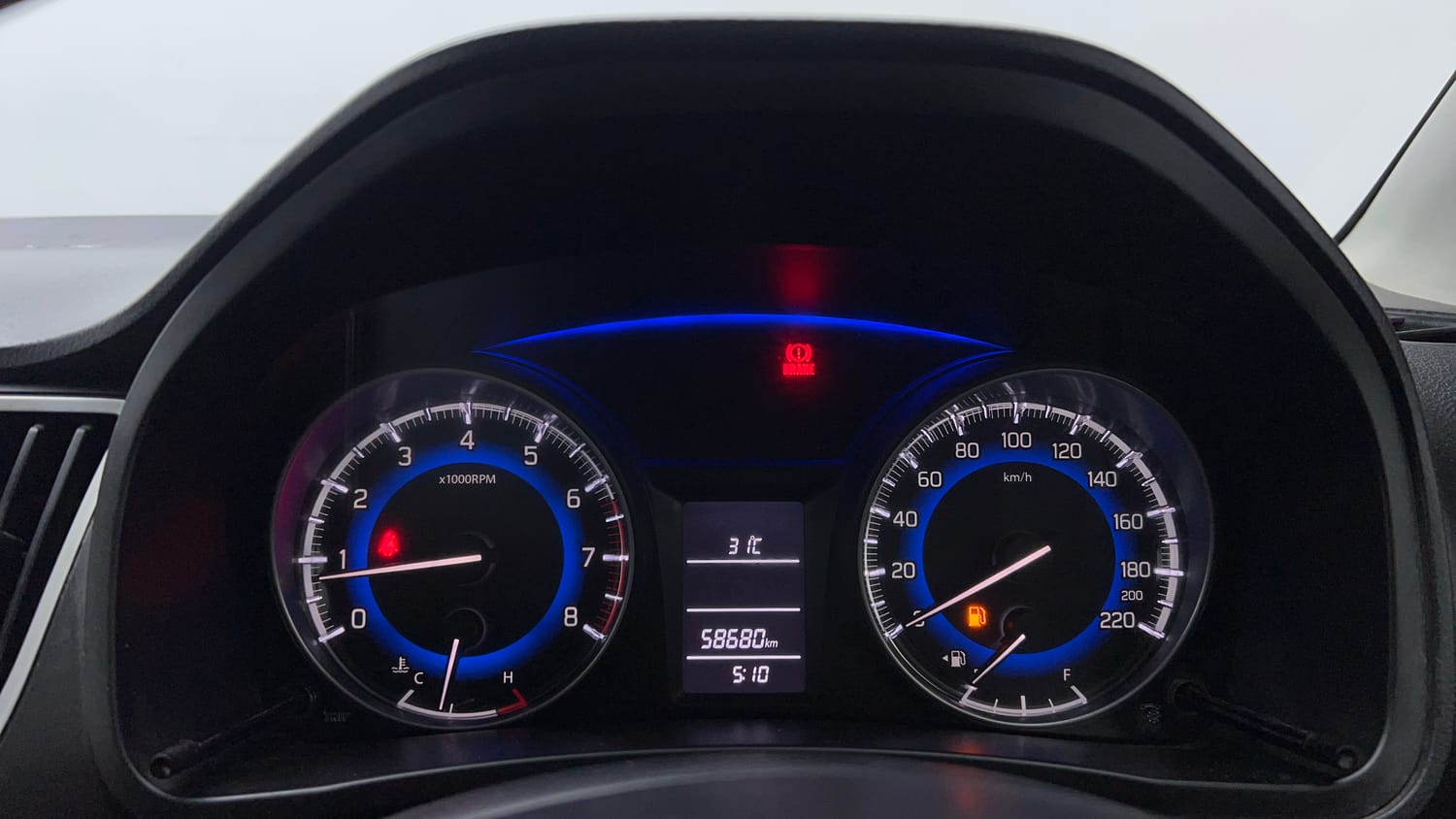 Used 2018 Maruti Suzuki Baleno Delta 1.2 Petrol Manual interior CLUSTERMETER VIEW