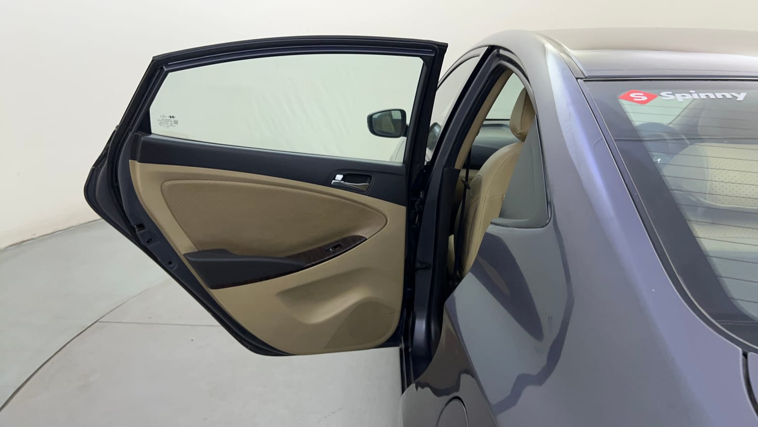 Used 2013 Hyundai Verna Fluidic 1.6 VTVT SX Opt AT Petrol Automatic interior LEFT REAR DOOR OPEN VIEW