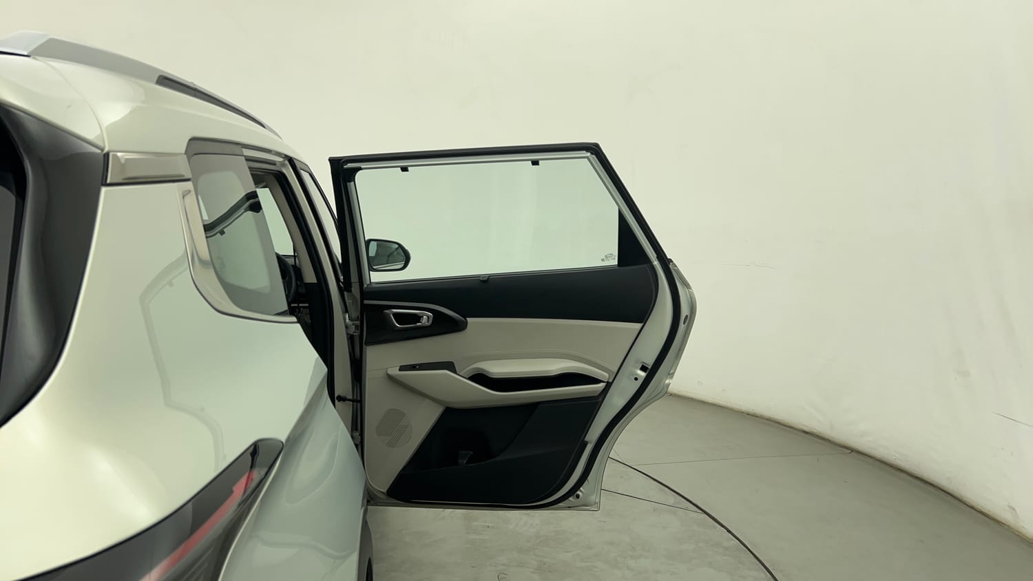 Used 2025 Kia Carens Clavis HTX Plus 1.5 Turbo Petrol 7STR DCT Petrol Automatic interior RIGHT REAR DOOR OPEN VIEW