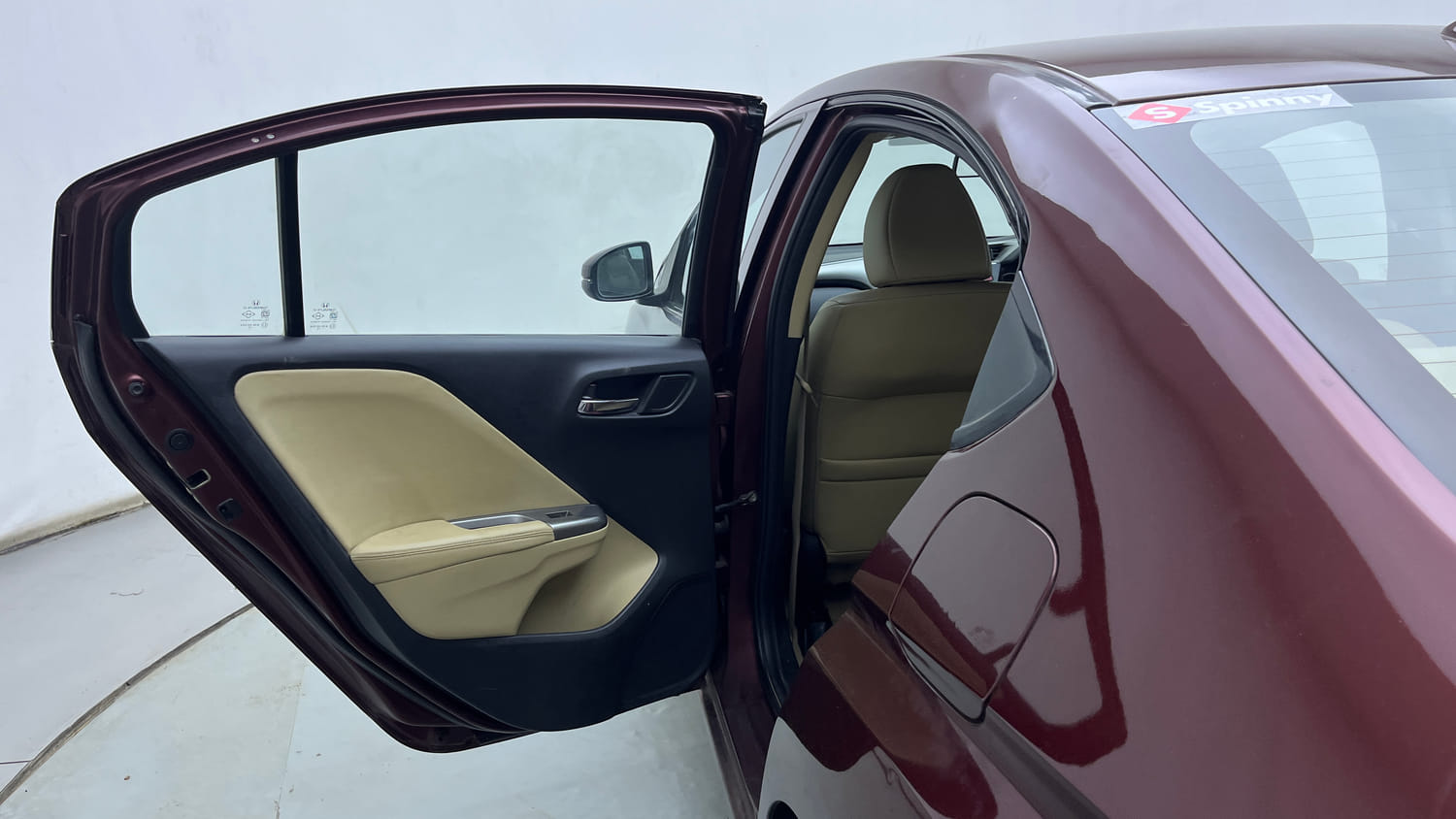 Used 2015 Honda City VX CVT Petrol Automatic interior LEFT REAR DOOR OPEN VIEW