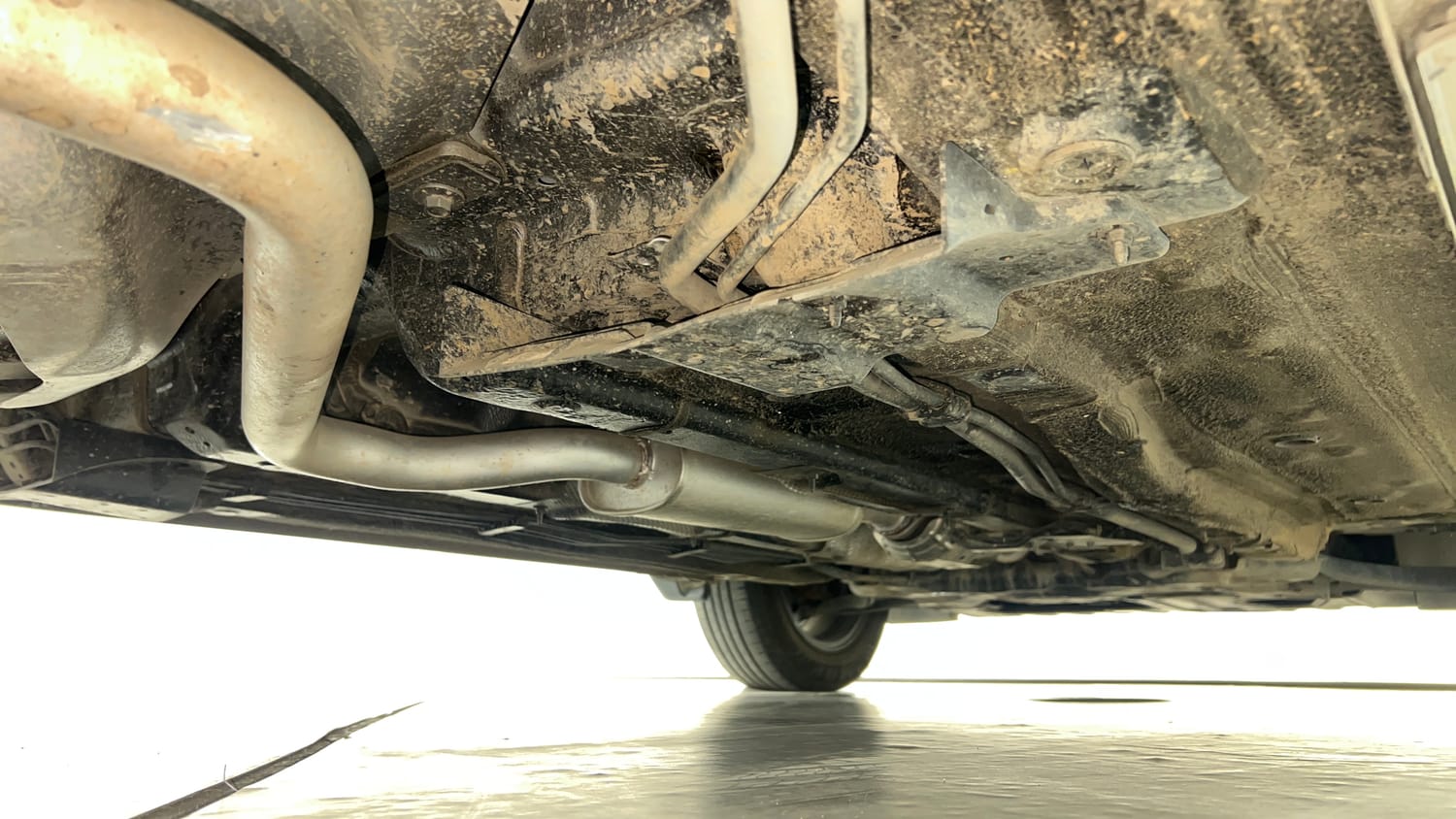 Used 2025 Kia Carens Clavis HTX Plus 1.5 Turbo Petrol 7STR DCT Petrol Automatic extra REAR RIGHT UNDERBODY VIEW