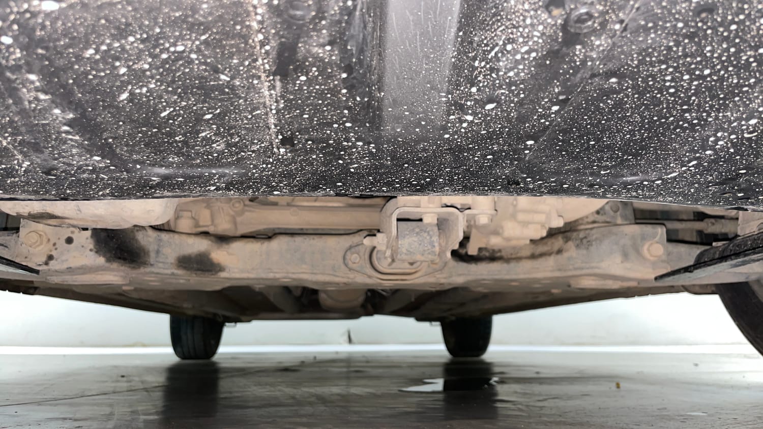 Used 2021 Hyundai Verna SX (O)1.5 MPi Petrol Manual extra FRONT LEFT UNDERBODY VIEW