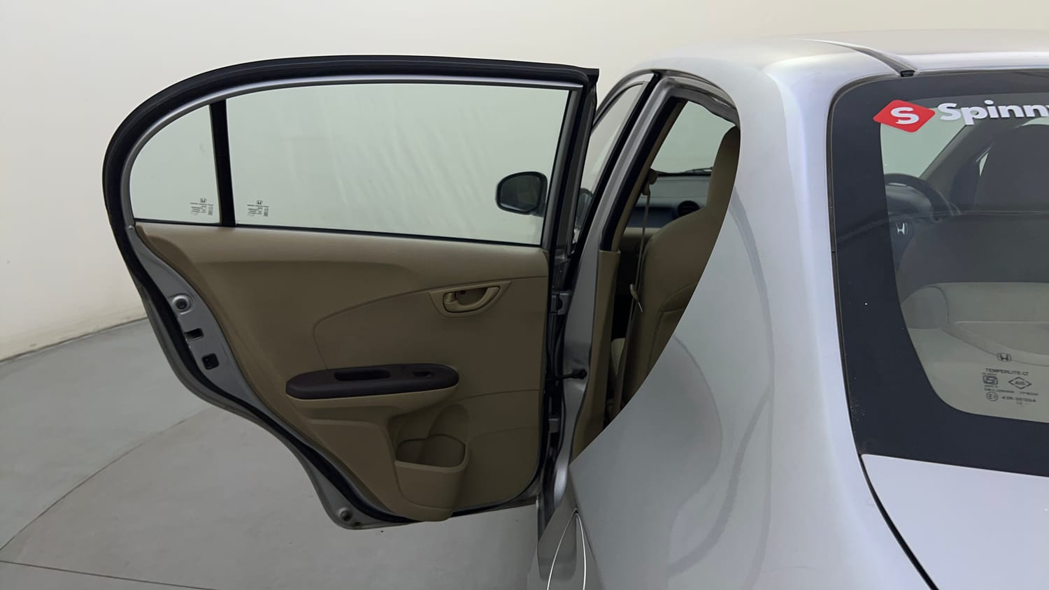 Used 2013 Honda Amaze 1.2 EX i-VTEC Petrol Manual interior LEFT REAR DOOR OPEN VIEW