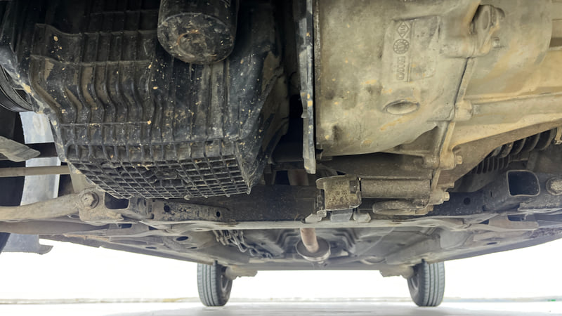 Used 2018 Renault Kwid CLIMBER 1.0 AMT Petrol Automatic extra FRONT LEFT UNDERBODY VIEW