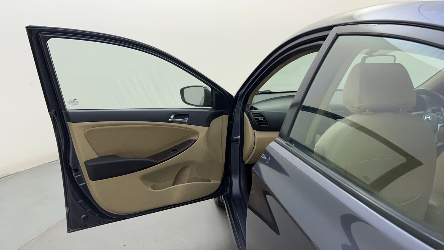Used 2013 Hyundai Verna Fluidic 1.6 VTVT SX Opt AT Petrol Automatic interior LEFT FRONT DOOR OPEN VIEW