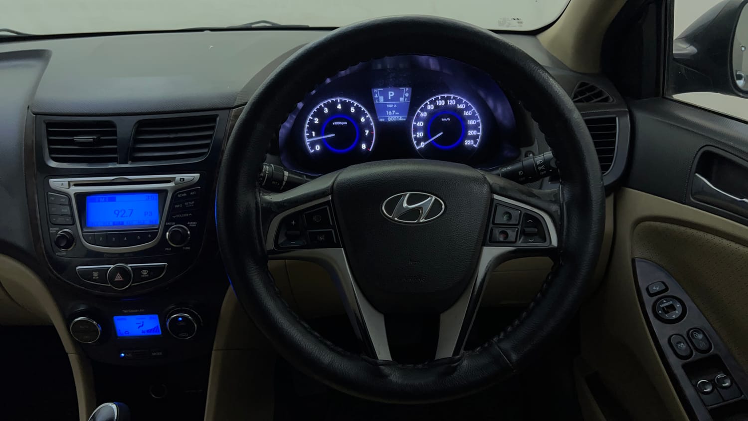 Used 2013 Hyundai Verna Fluidic 1.6 VTVT SX Opt AT Petrol Automatic interior STEERING VIEW