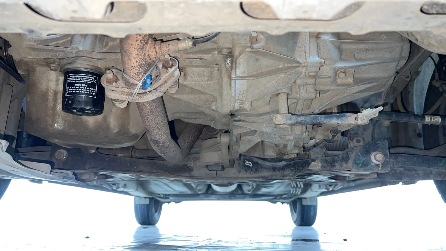 Used 2018 Maruti Suzuki Baleno Delta 1.2 Petrol Manual extra FRONT LEFT UNDERBODY VIEW