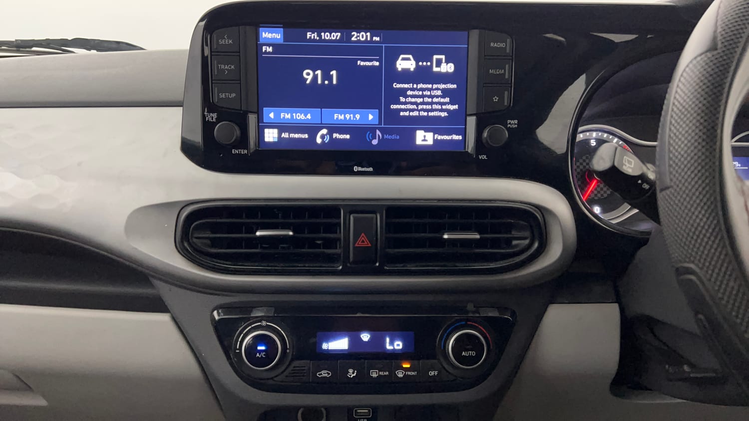 Used 2022 Hyundai Grand i10 Nios Asta 1.2 Kappa VTVT Petrol Manual interior MUSIC SYSTEM & AC CONTROL VIEW