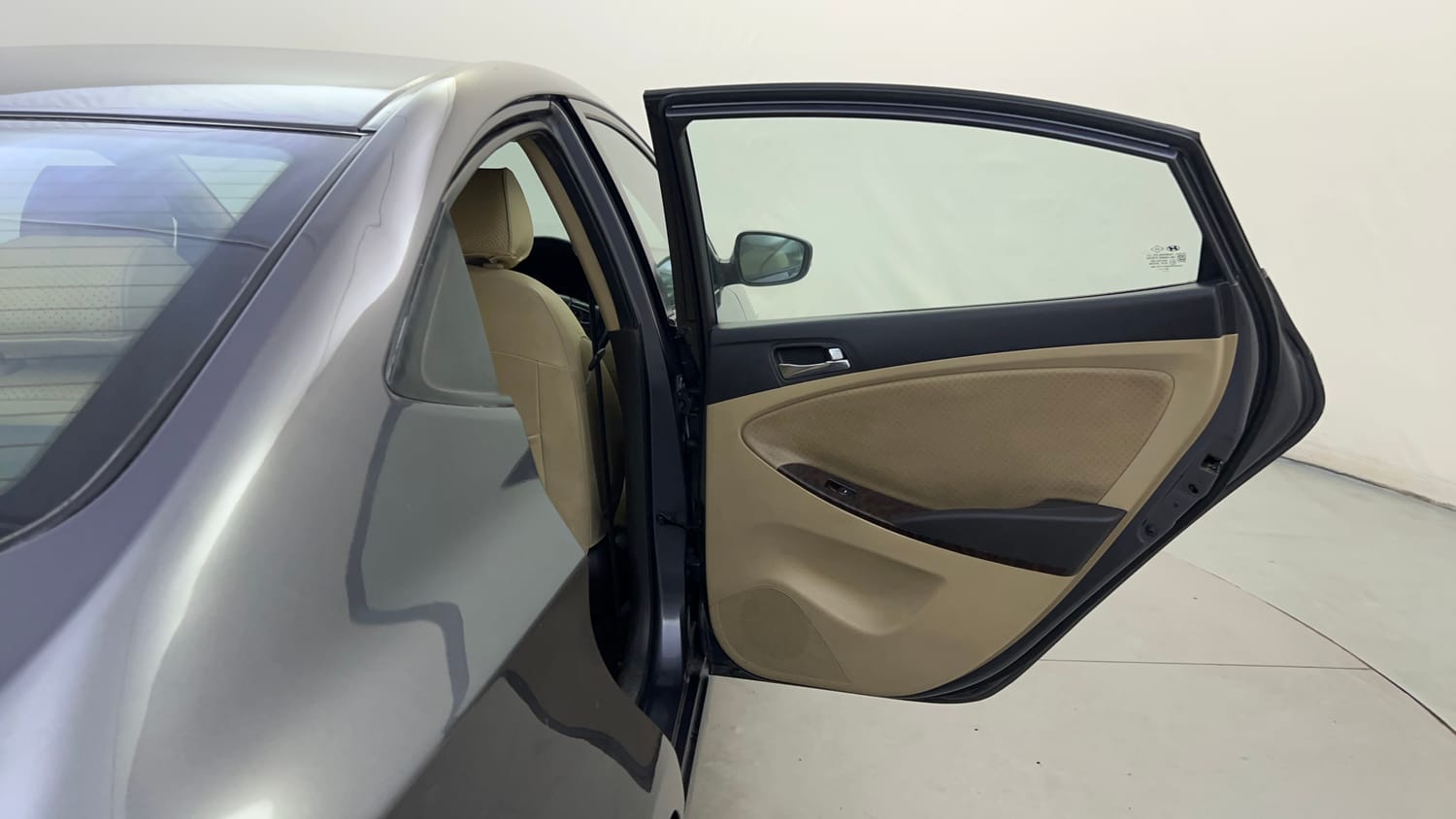 Used 2013 Hyundai Verna Fluidic 1.6 VTVT SX Opt AT Petrol Automatic interior RIGHT REAR DOOR OPEN VIEW