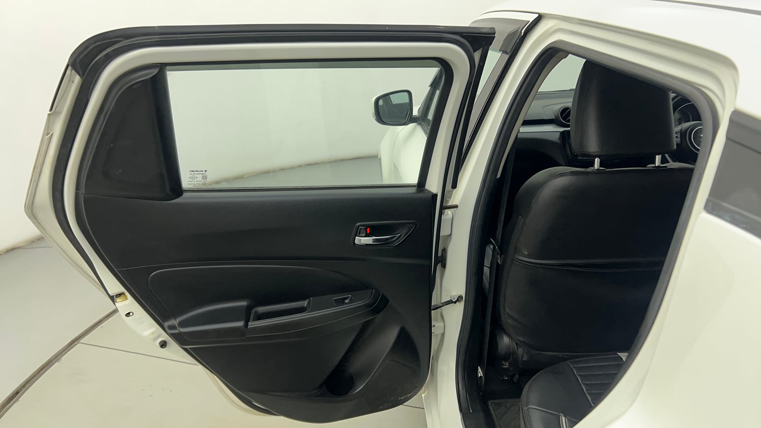 Used 2019 Maruti Suzuki Swift VXi Petrol Manual interior LEFT REAR DOOR OPEN VIEW