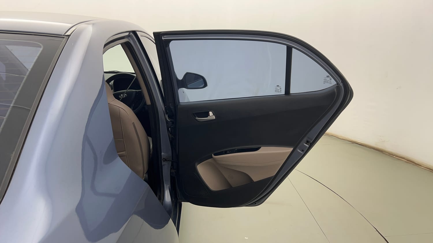Used 2014 Hyundai Xcent S 1.2 Petrol Manual interior RIGHT REAR DOOR OPEN VIEW