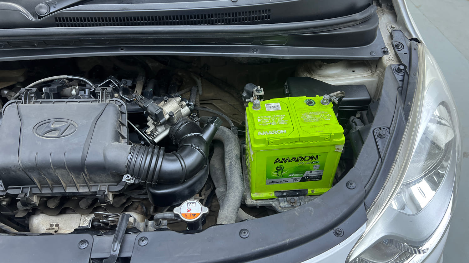 Used 2017 Hyundai i10 Sportz 1.1 iRDE2 Petrol Manual engine ENGINE LEFT SIDE VIEW