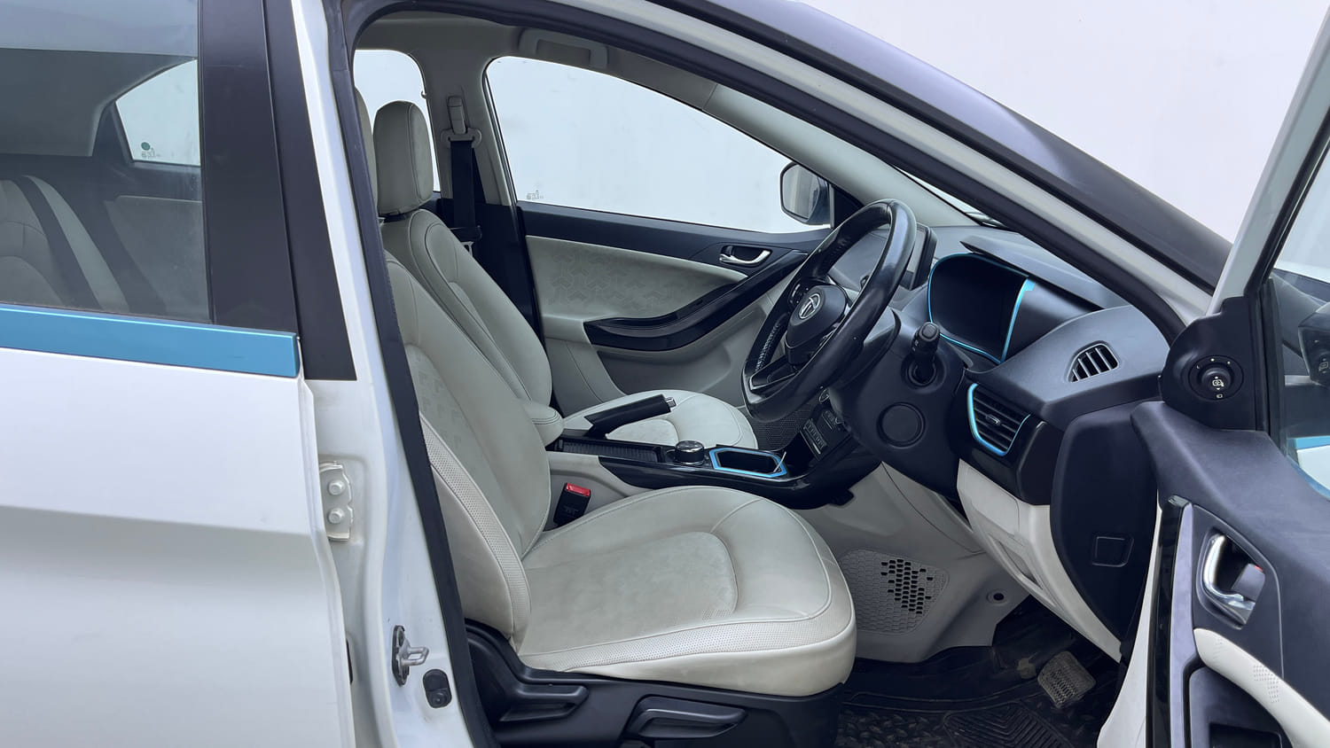 Used 2022 Tata Nexon EV XZ Plus LUX Electric Automatic interior RIGHT SIDE FRONT DOOR CABIN VIEW