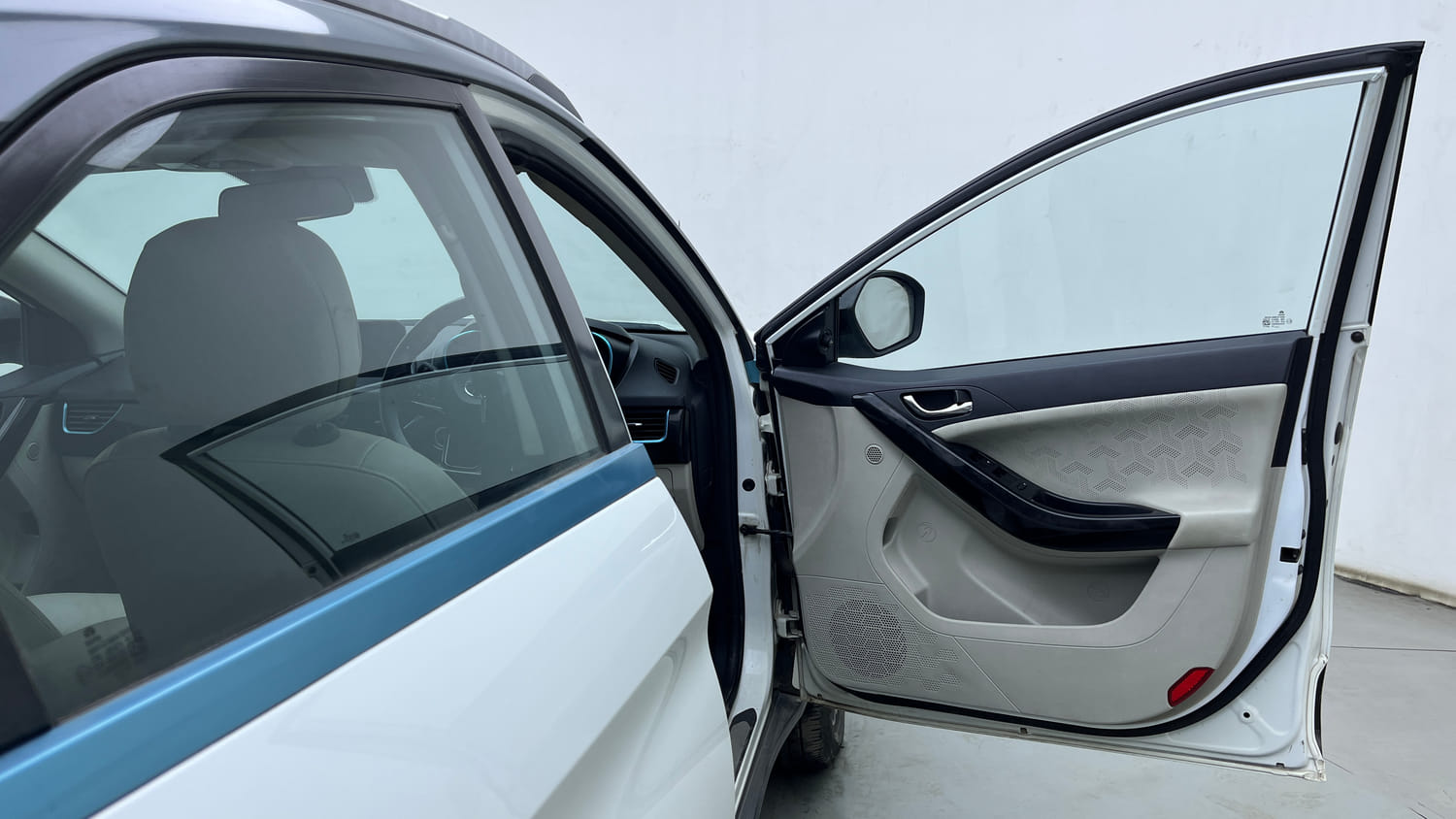 Used 2022 Tata Nexon EV XZ Plus LUX Electric Automatic interior RIGHT FRONT DOOR OPEN VIEW
