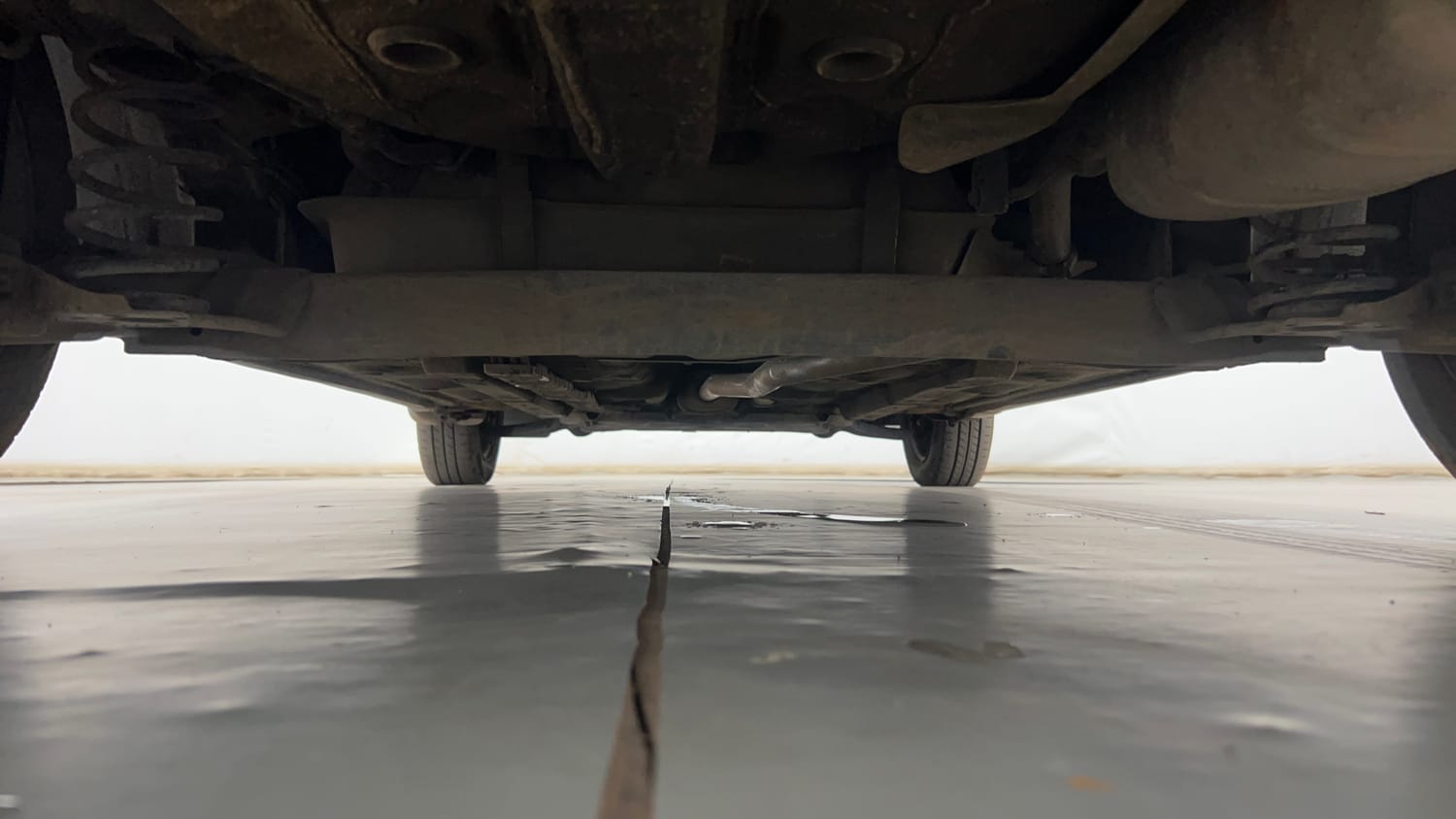 Used 2014 Hyundai Xcent S 1.2 Petrol Manual extra REAR UNDERBODY VIEW (TAKEN FROM REAR)