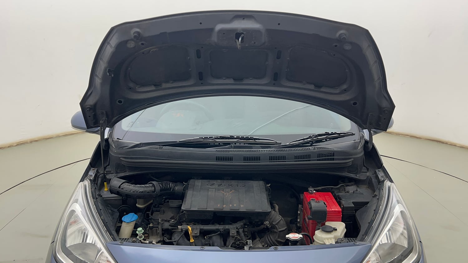 Used 2014 Hyundai Xcent S 1.2 Petrol Manual engine ENGINE & BONNET OPEN FRONT VIEW
