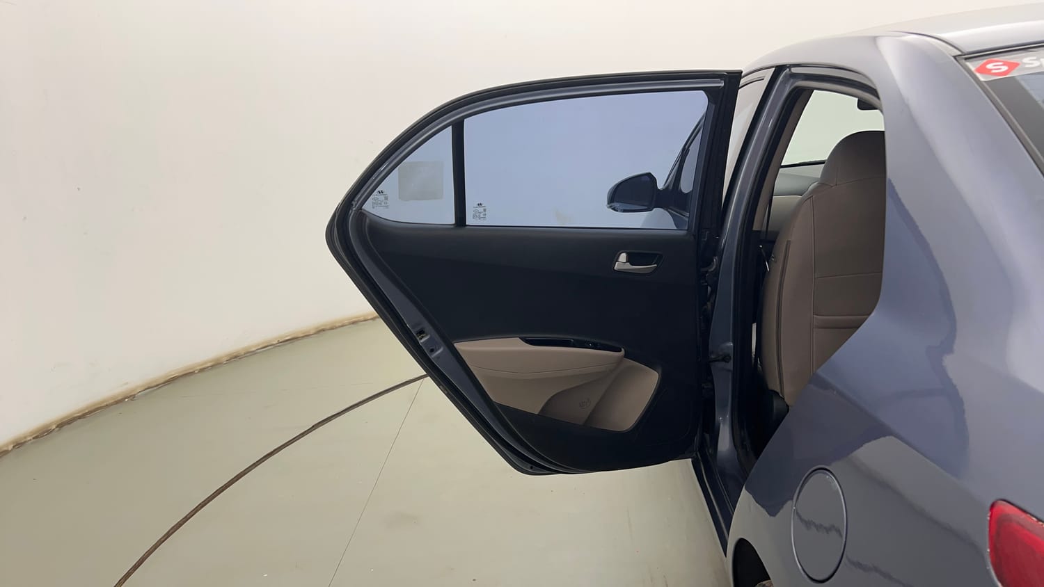 Used 2014 Hyundai Xcent S 1.2 Petrol Manual interior LEFT REAR DOOR OPEN VIEW