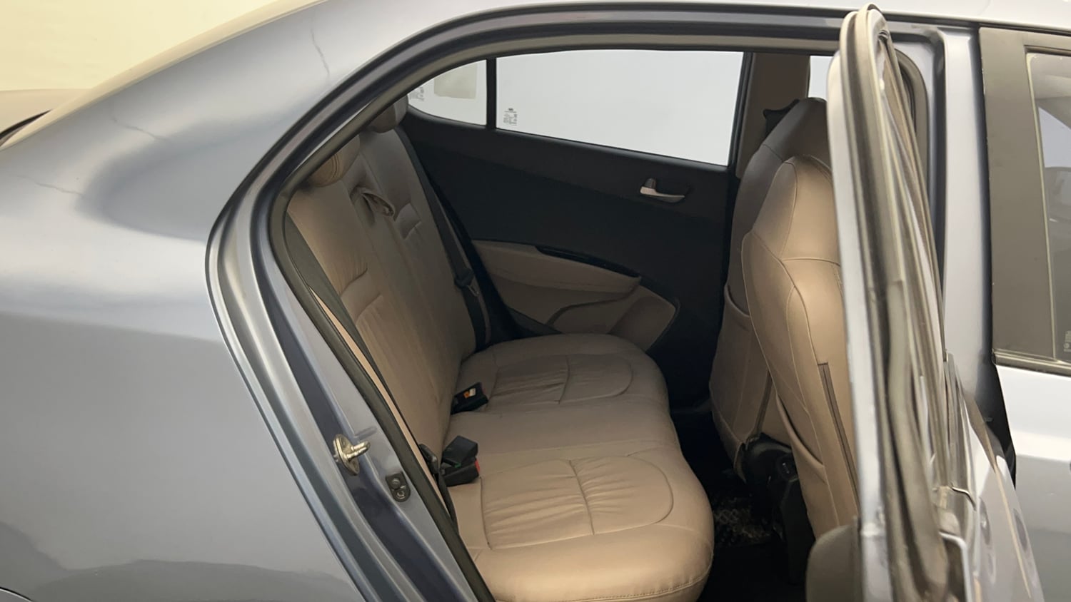 Used 2014 Hyundai Xcent S 1.2 Petrol Manual interior RIGHT SIDE REAR DOOR CABIN VIEW