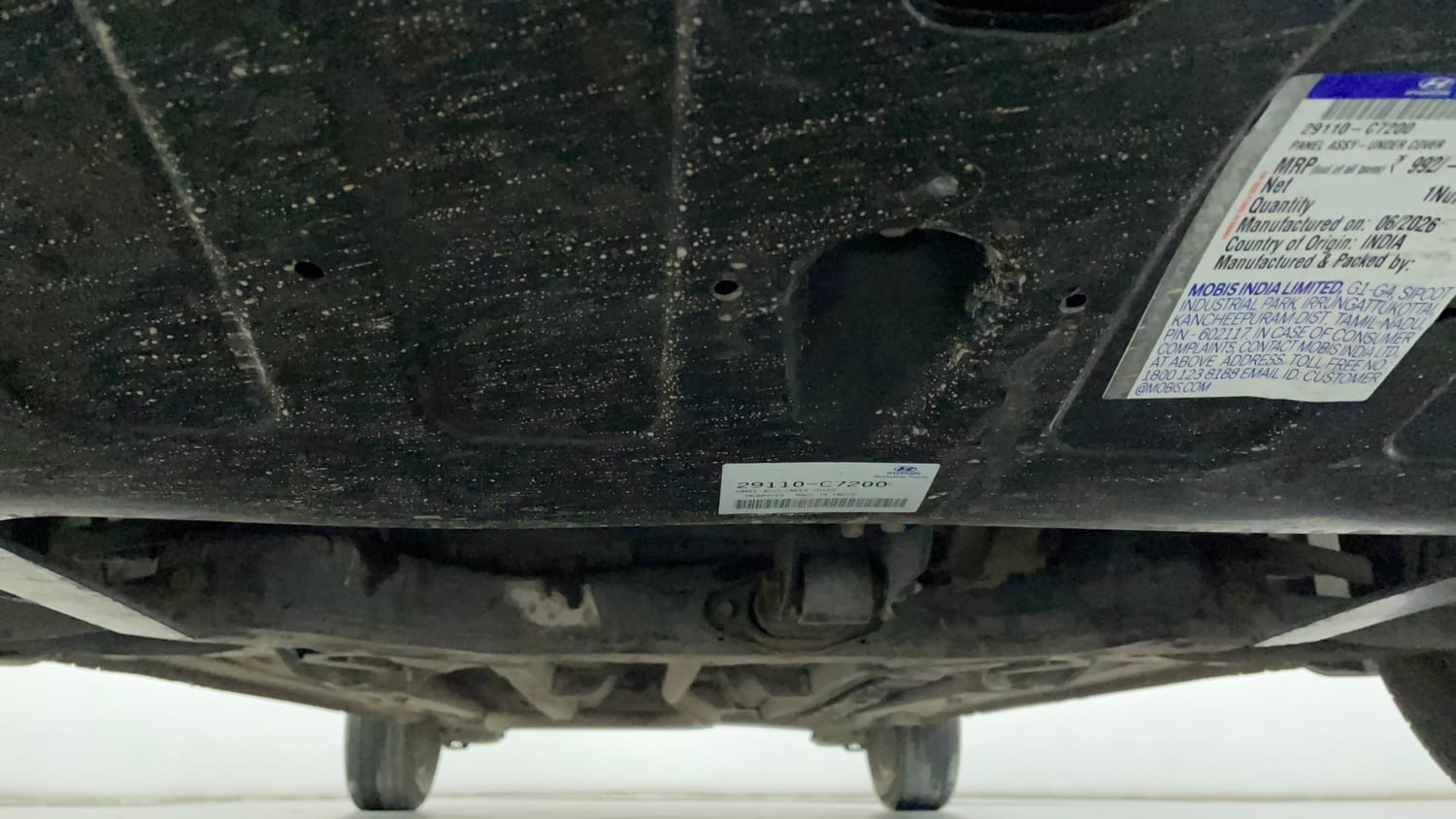 Used 2020 Hyundai Elite i20 Sportz Plus 1.2 Petrol Manual extra FRONT LEFT UNDERBODY VIEW