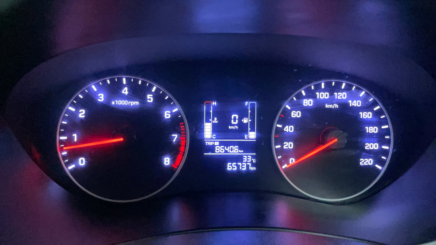 Used 2020 Hyundai Elite i20 Sportz Plus 1.2 Petrol Manual interior CLUSTERMETER VIEW