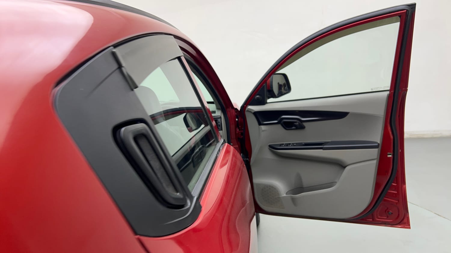 Used 2017 Mahindra KUV100 K4 Plus 6 STR Petrol Manual interior RIGHT FRONT DOOR OPEN VIEW
