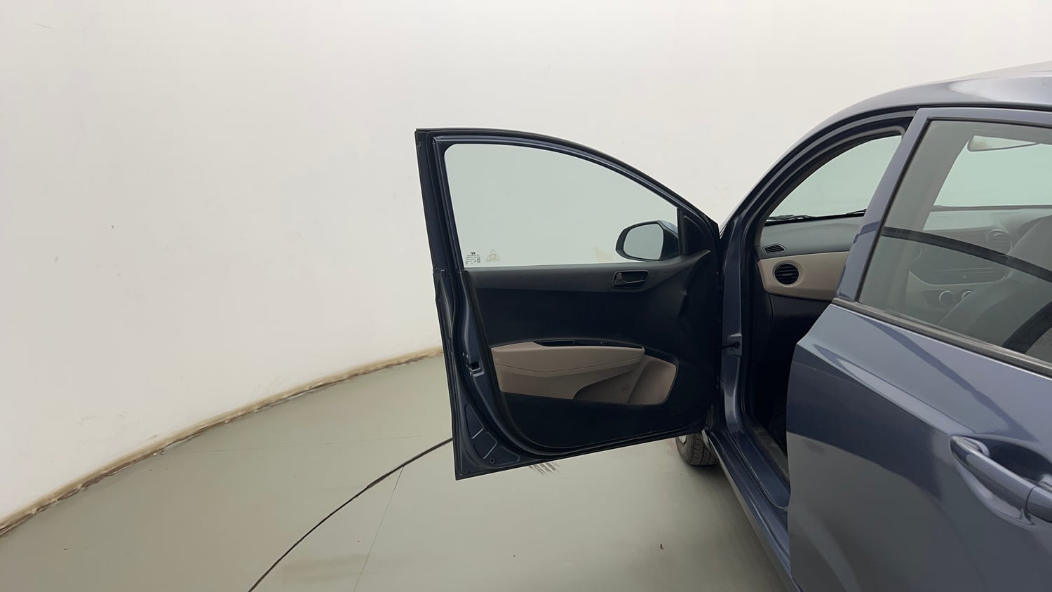 Used 2014 Hyundai Grand i10 Magna 1.2 Kappa VTVT Petrol Manual interior LEFT FRONT DOOR OPEN VIEW