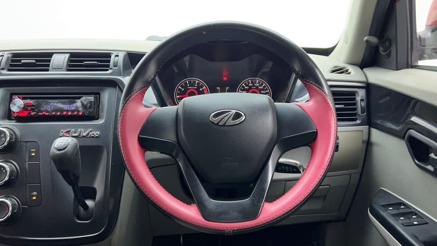Used 2017 Mahindra KUV100 K4 Plus 6 STR Petrol Manual interior STEERING VIEW