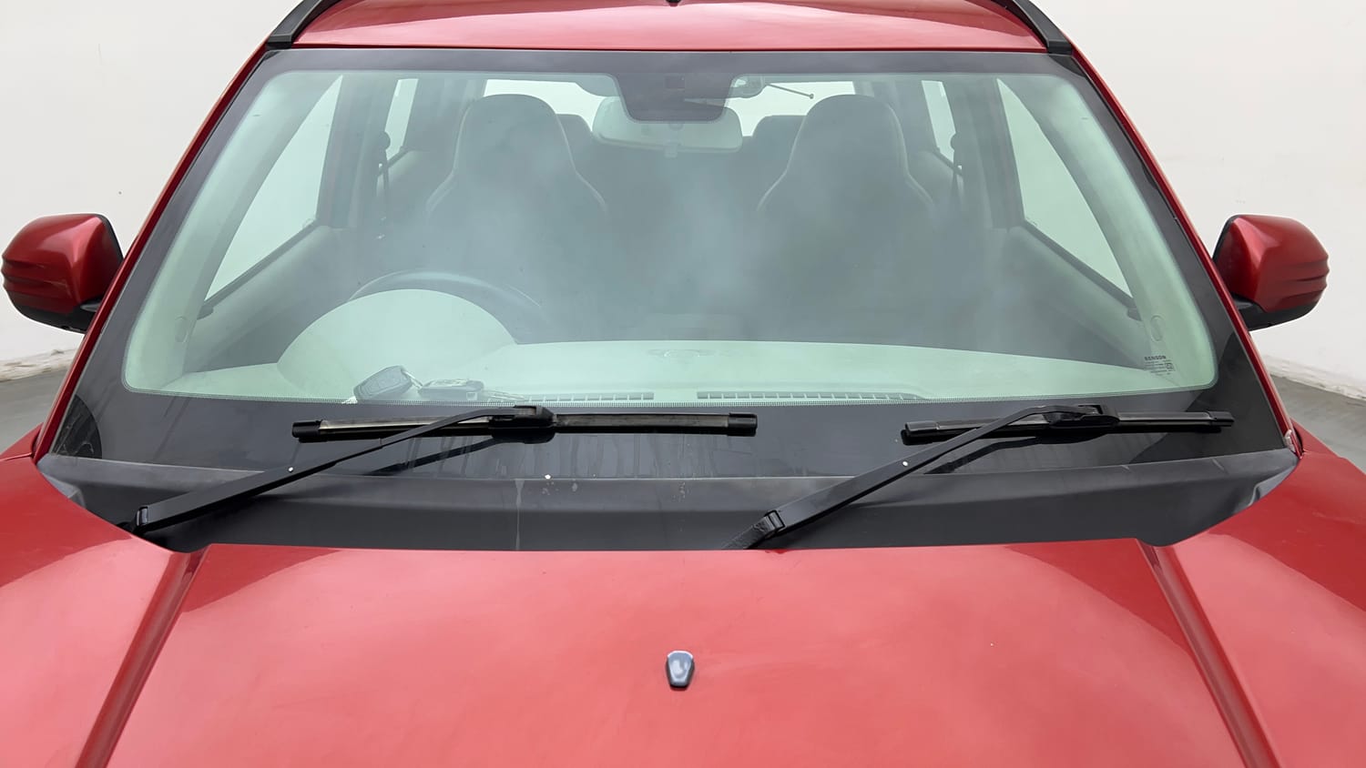 Used 2017 Mahindra KUV100 K4 Plus 6 STR Petrol Manual exterior FRONT WINDSHIELD VIEW