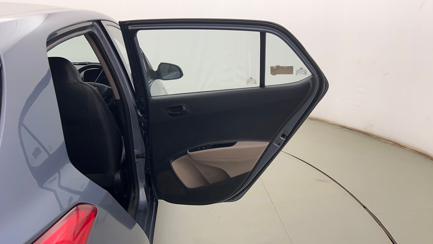Used 2014 Hyundai Grand i10 Magna 1.2 Kappa VTVT Petrol Manual interior RIGHT REAR DOOR OPEN VIEW
