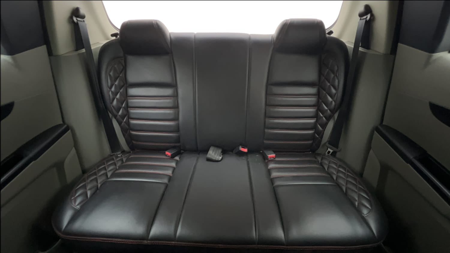 Used 2017 Mahindra KUV100 K4 Plus 6 STR Petrol Manual interior REAR SEAT CONDITION VIEW
