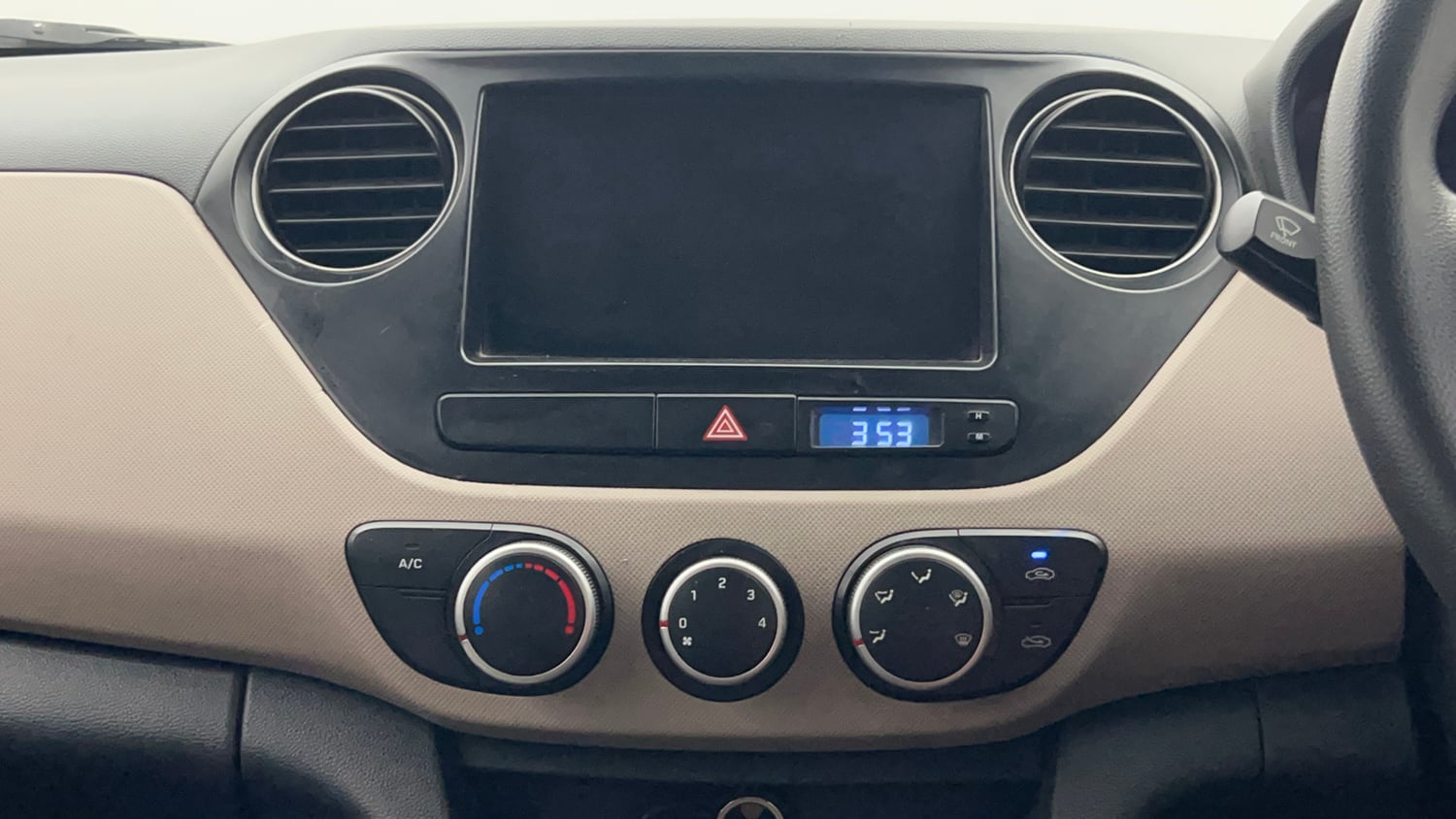 Used 2014 Hyundai Grand i10 Magna 1.2 Kappa VTVT Petrol Manual interior MUSIC SYSTEM & AC CONTROL VIEW