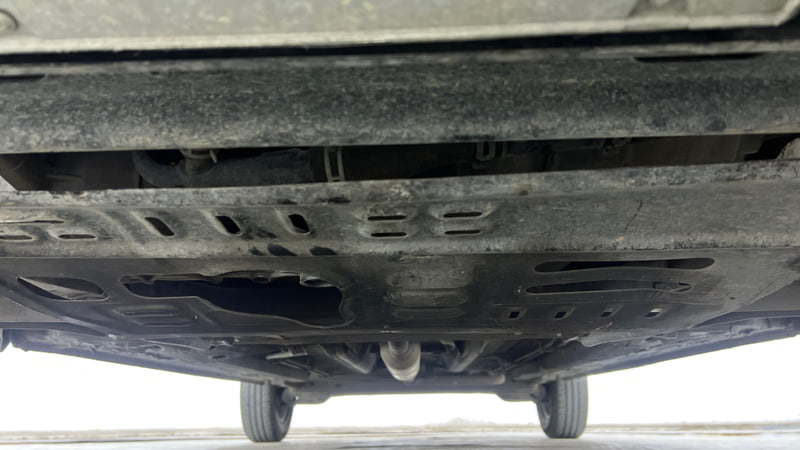 Used 2022 Renault Triber RXZ EASY-R AMT Dual Tone Petrol Automatic extra FRONT LEFT UNDERBODY VIEW