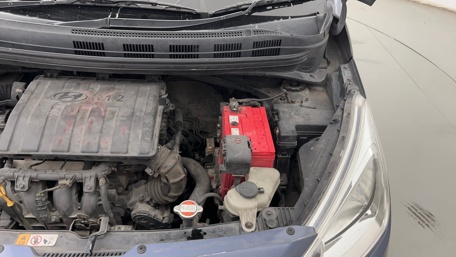 Used 2014 Hyundai Grand i10 Magna 1.2 Kappa VTVT Petrol Manual engine ENGINE LEFT SIDE VIEW