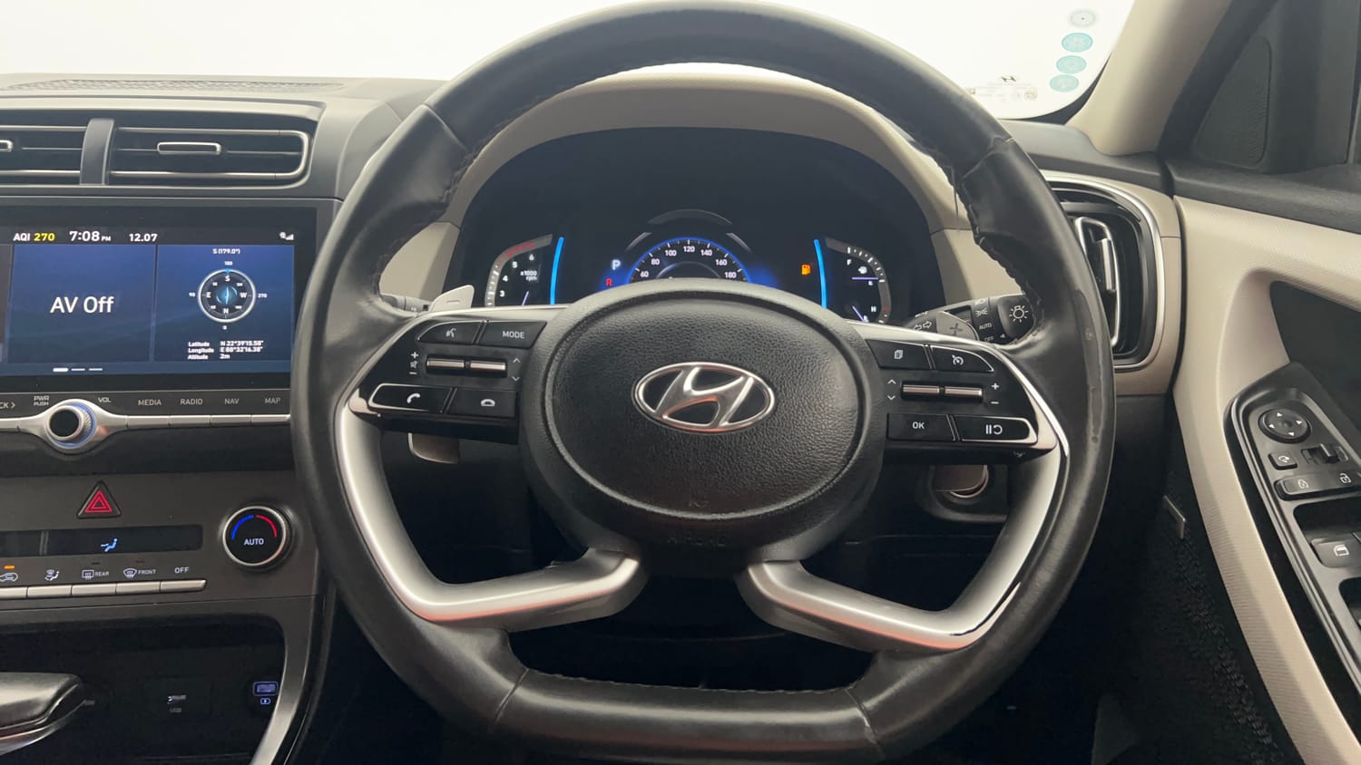 Used 2022 Hyundai Creta SX (O) 1.5 Diesel Automatic Diesel Automatic interior STEERING VIEW