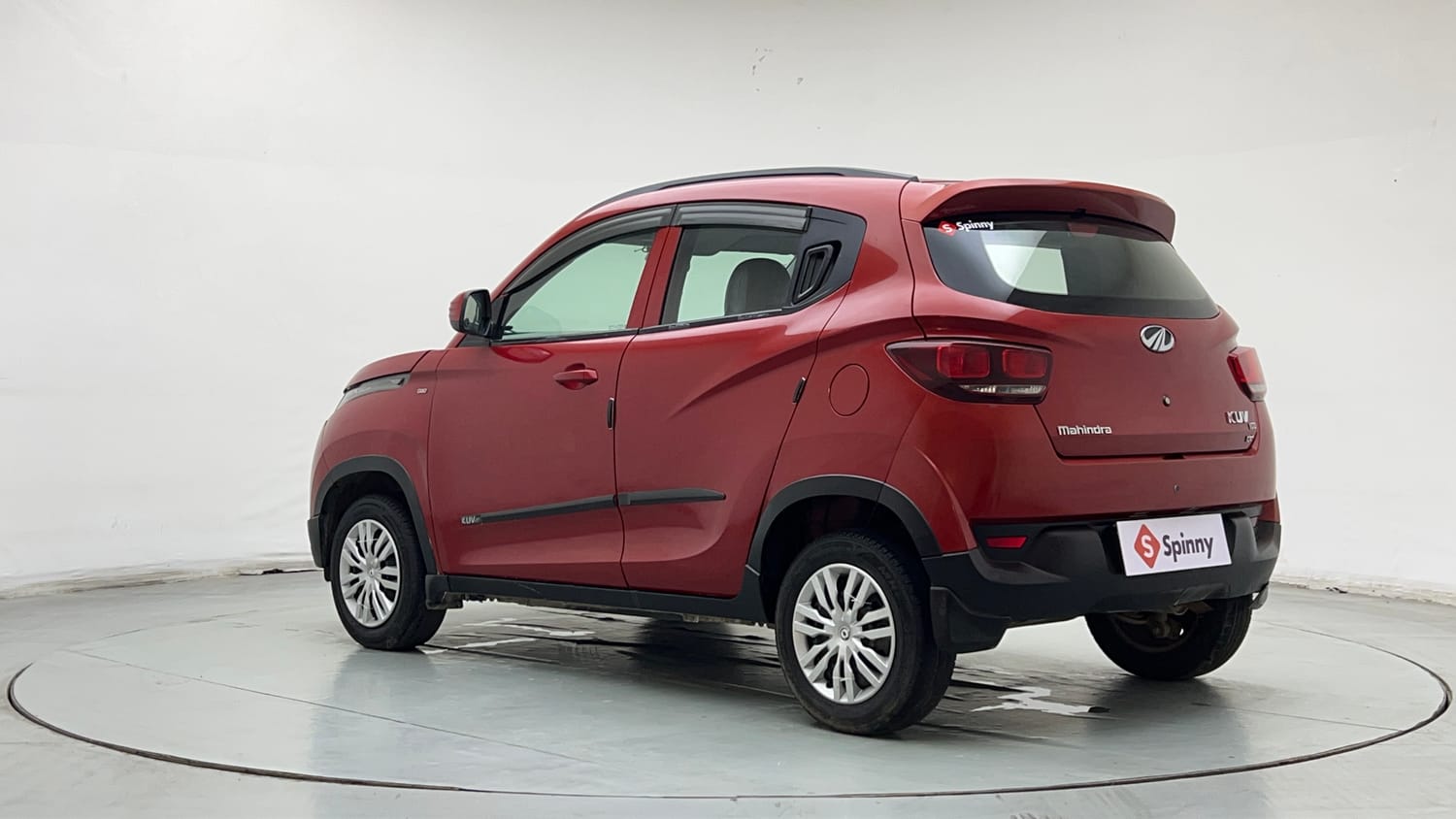 Used 2017 Mahindra KUV100 K4 Plus 6 STR Petrol Manual exterior LEFT REAR CORNER VIEW