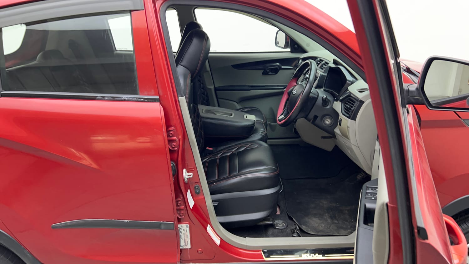 Used 2017 Mahindra KUV100 K4 Plus 6 STR Petrol Manual interior RIGHT SIDE FRONT DOOR CABIN VIEW