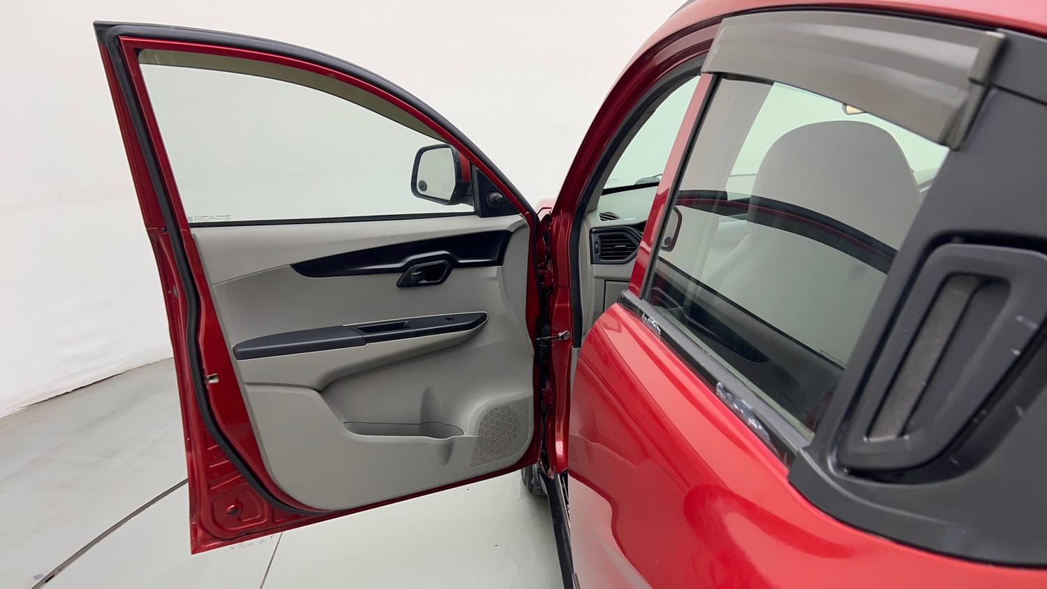 Used 2017 Mahindra KUV100 K4 Plus 6 STR Petrol Manual interior LEFT FRONT DOOR OPEN VIEW