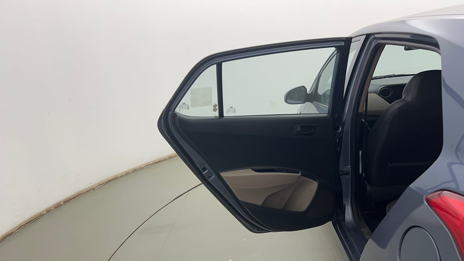 Used 2014 Hyundai Grand i10 Magna 1.2 Kappa VTVT Petrol Manual interior LEFT REAR DOOR OPEN VIEW