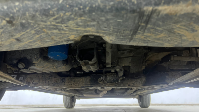 Used 2014 Hyundai Grand i10 Sportz 1.2 Kappa VTVT Petrol Manual extra FRONT LEFT UNDERBODY VIEW