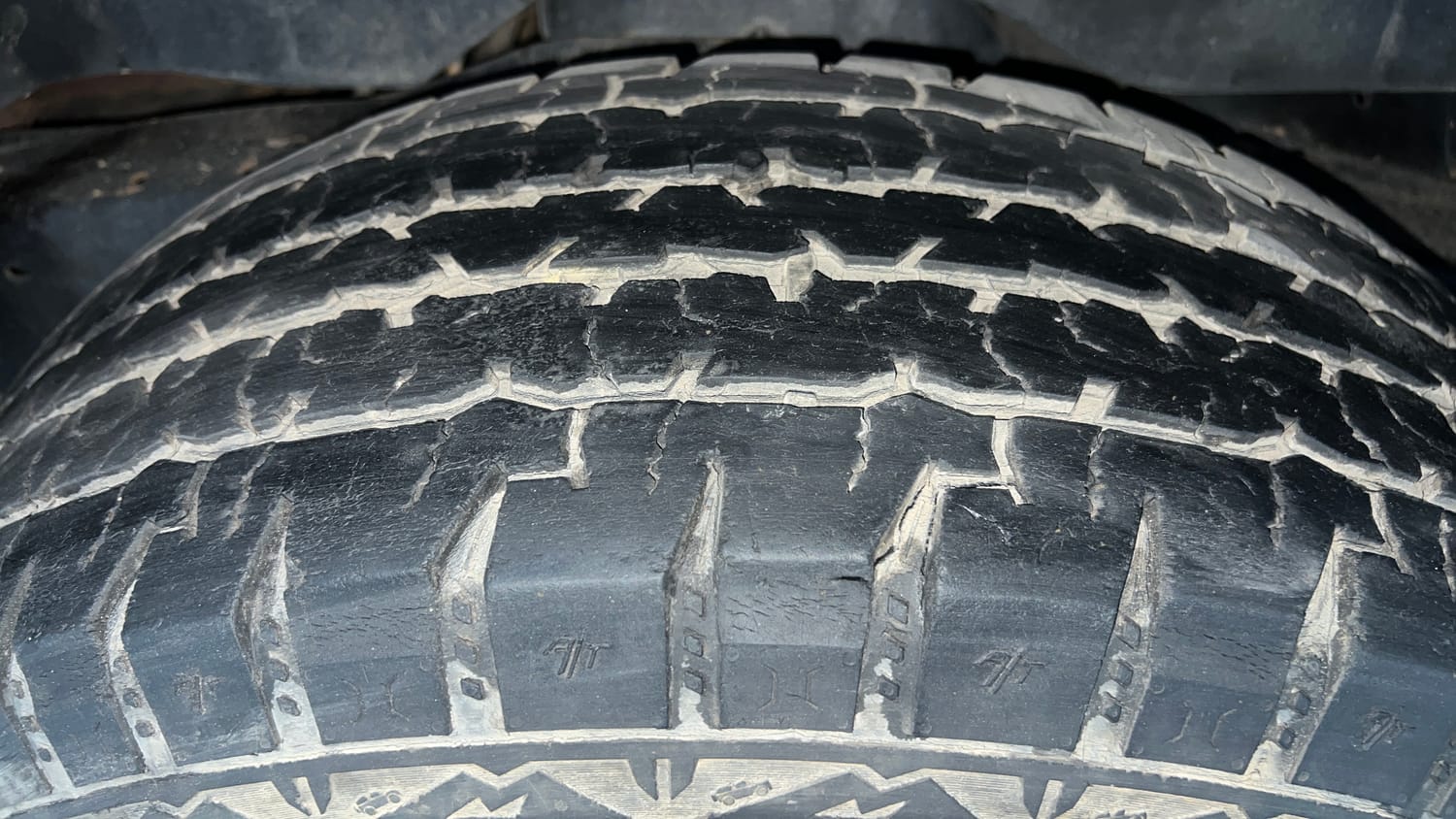Used 2024 Mahindra Thar LX Hard Top Diesel MT RWD Diesel Manual tyres LEFT REAR TYRE TREAD VIEW