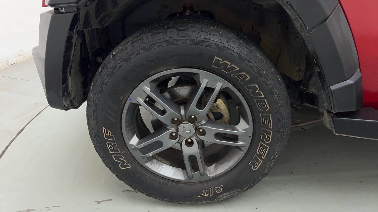 Used 2024 Mahindra Thar LX Hard Top Diesel MT RWD Diesel Manual tyres LEFT FRONT TYRE RIM VIEW