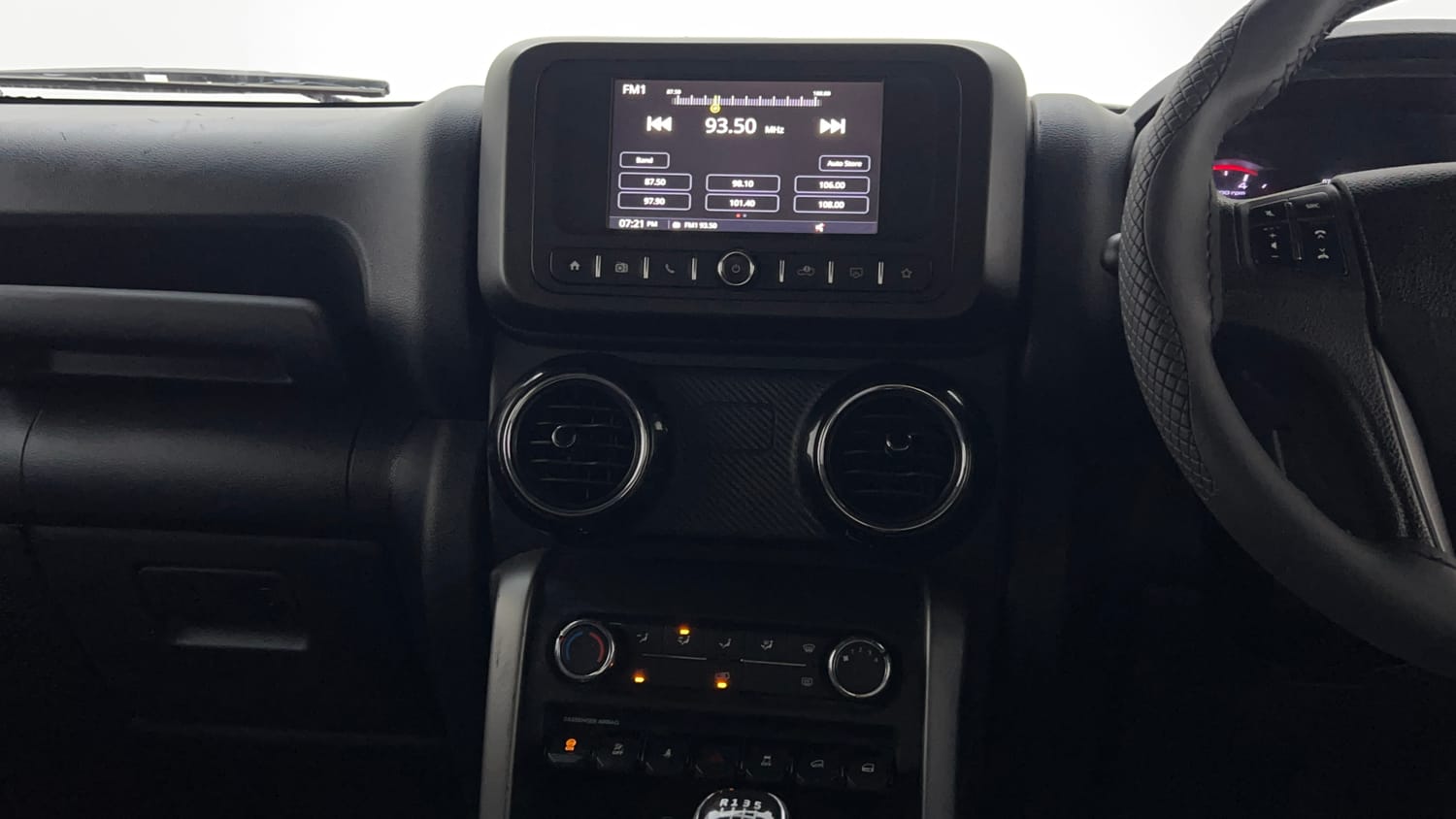 Used 2024 Mahindra Thar LX Hard Top Diesel MT RWD Diesel Manual interior MUSIC SYSTEM & AC CONTROL VIEW