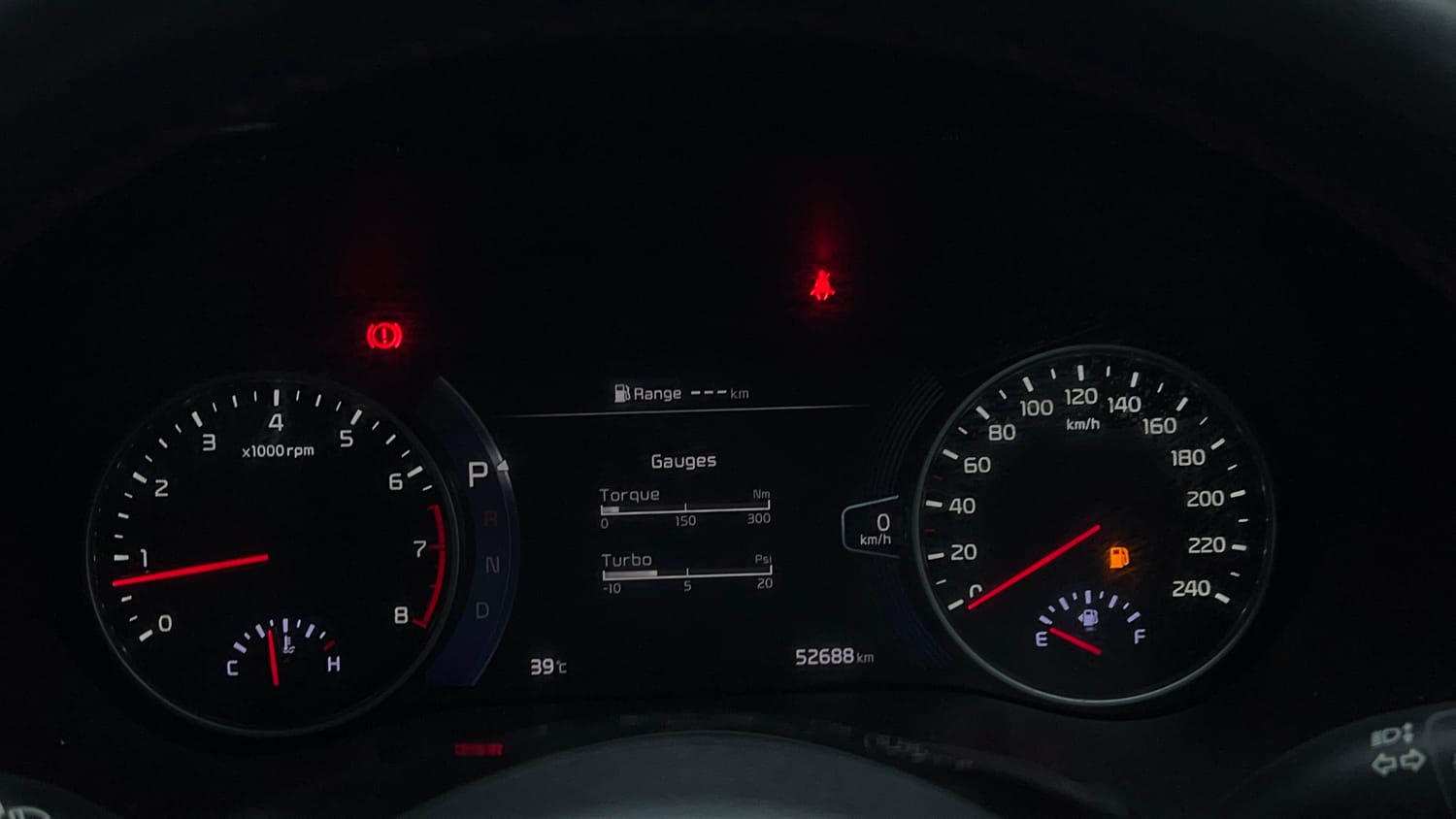 Used 2019 kia Seltos GTX Plus DCT 1.4 Petrol Automatic interior CLUSTERMETER VIEW