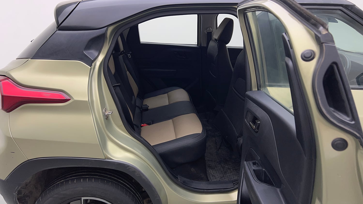 Used 2022 Tata Punch Kaziranga Creative AMT Petrol Automatic interior RIGHT SIDE REAR DOOR CABIN VIEW