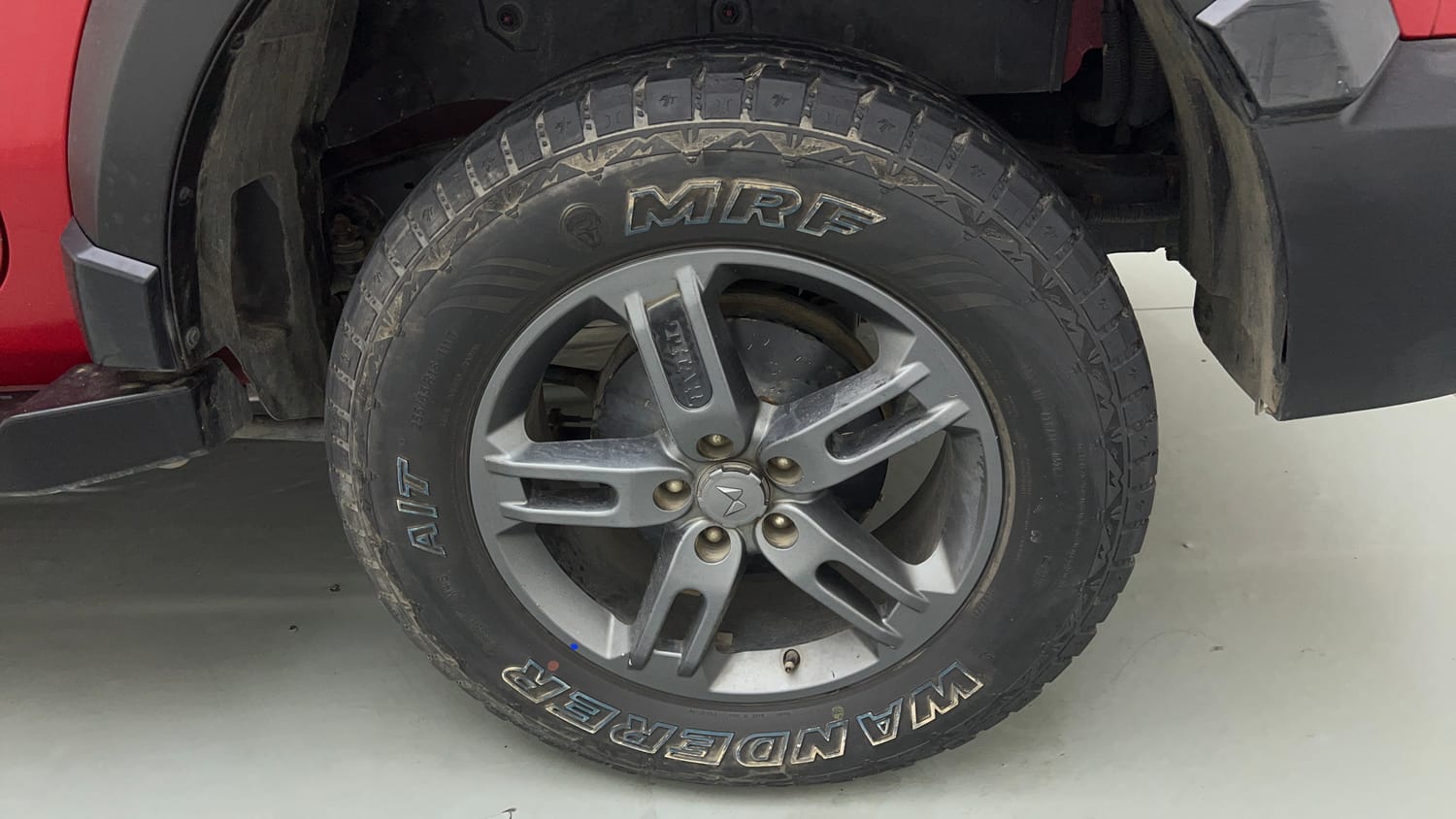 Used 2024 Mahindra Thar LX Hard Top Diesel MT RWD Diesel Manual tyres LEFT REAR TYRE RIM VIEW