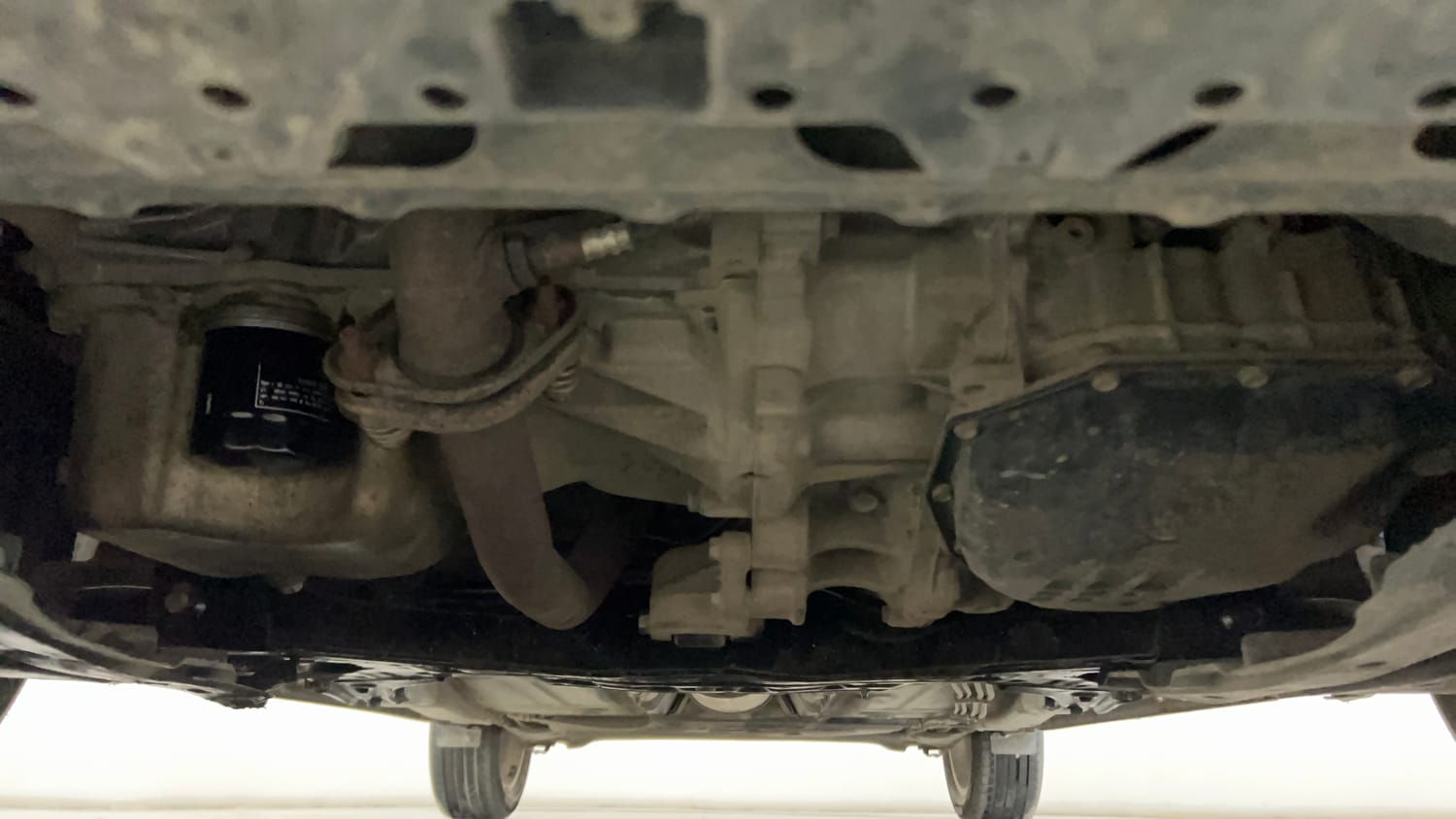 Used 2018 Maruti Suzuki Baleno Alpha 1.2 AT Petrol Automatic extra FRONT LEFT UNDERBODY VIEW